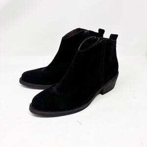 Marroqui Sanchez Size 8 Black Suede Ankle Booties Western‎ Cowgirl Boho Classic
